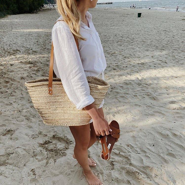 NomadWeave Ltd – Saco de praia por atacado – FRANCESTO Saco palhinha com asas em pele saco praia3