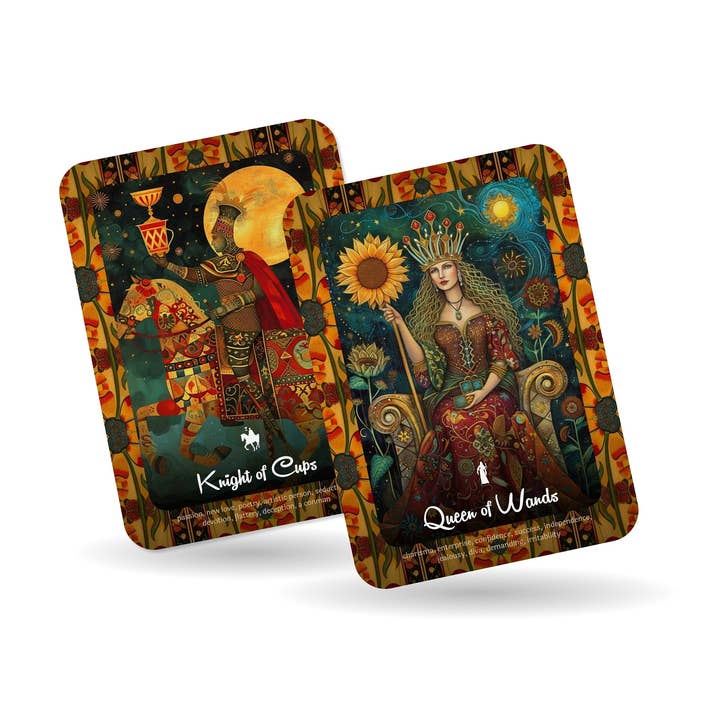 Ibiza Tarot USA - Wholesale Tarot Cards - The Celestial Folklore Tarot - 78 cards - Inspired by Ukrainian folk art2