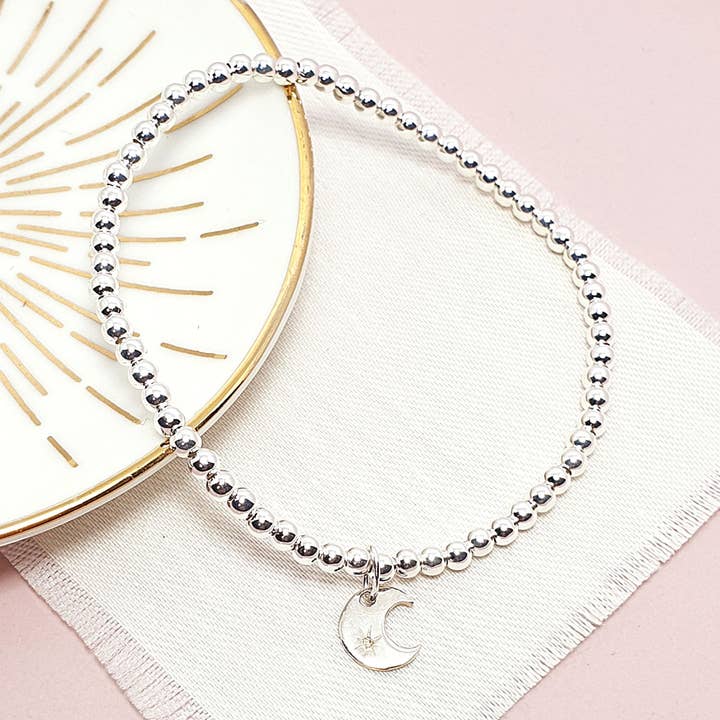 Sterling silver moon bracelet for wholesale by Sophie-May Designs