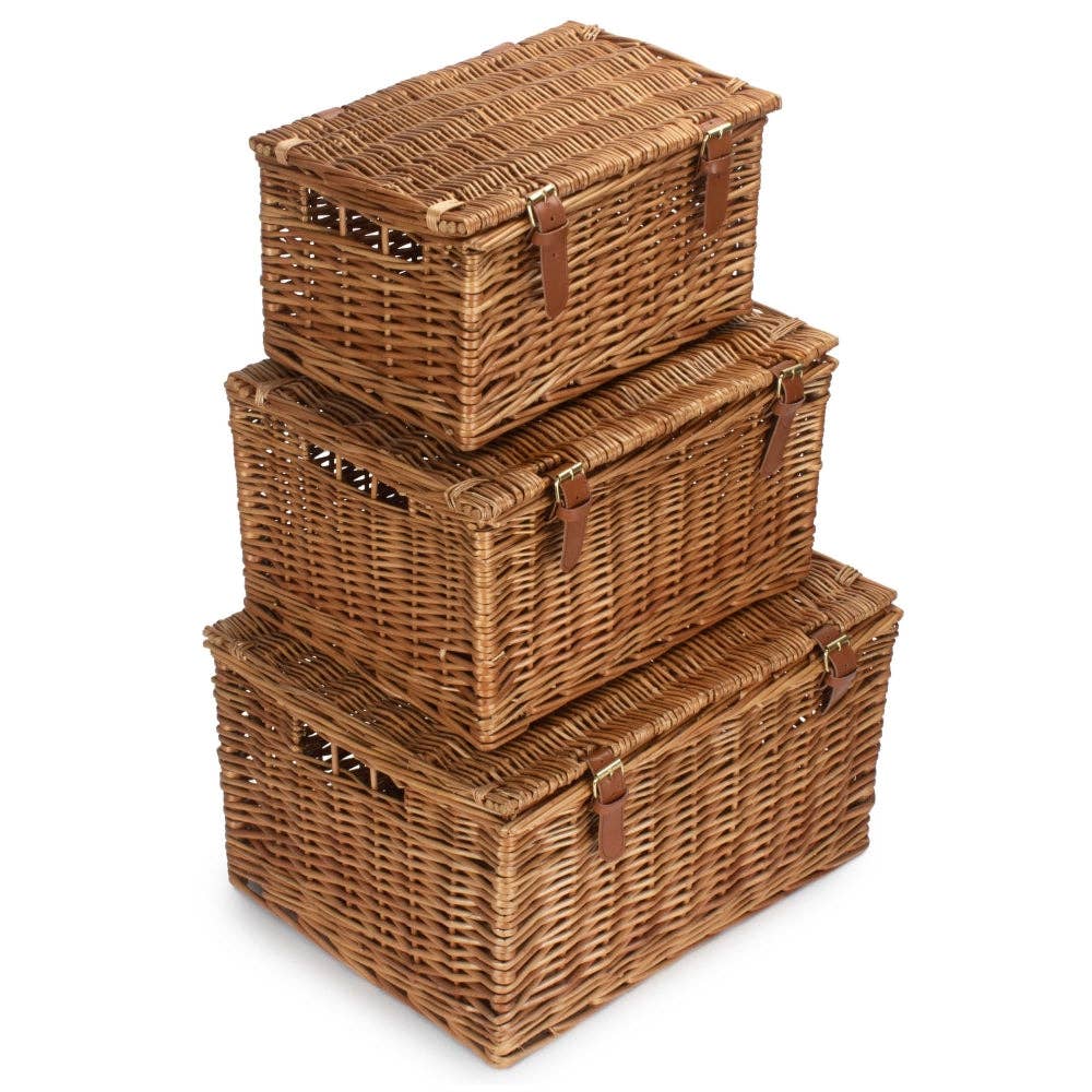 Red Hamper - Wholesale Picnic Basket - Light Steamed Windsor Wicker Picnic Basket5