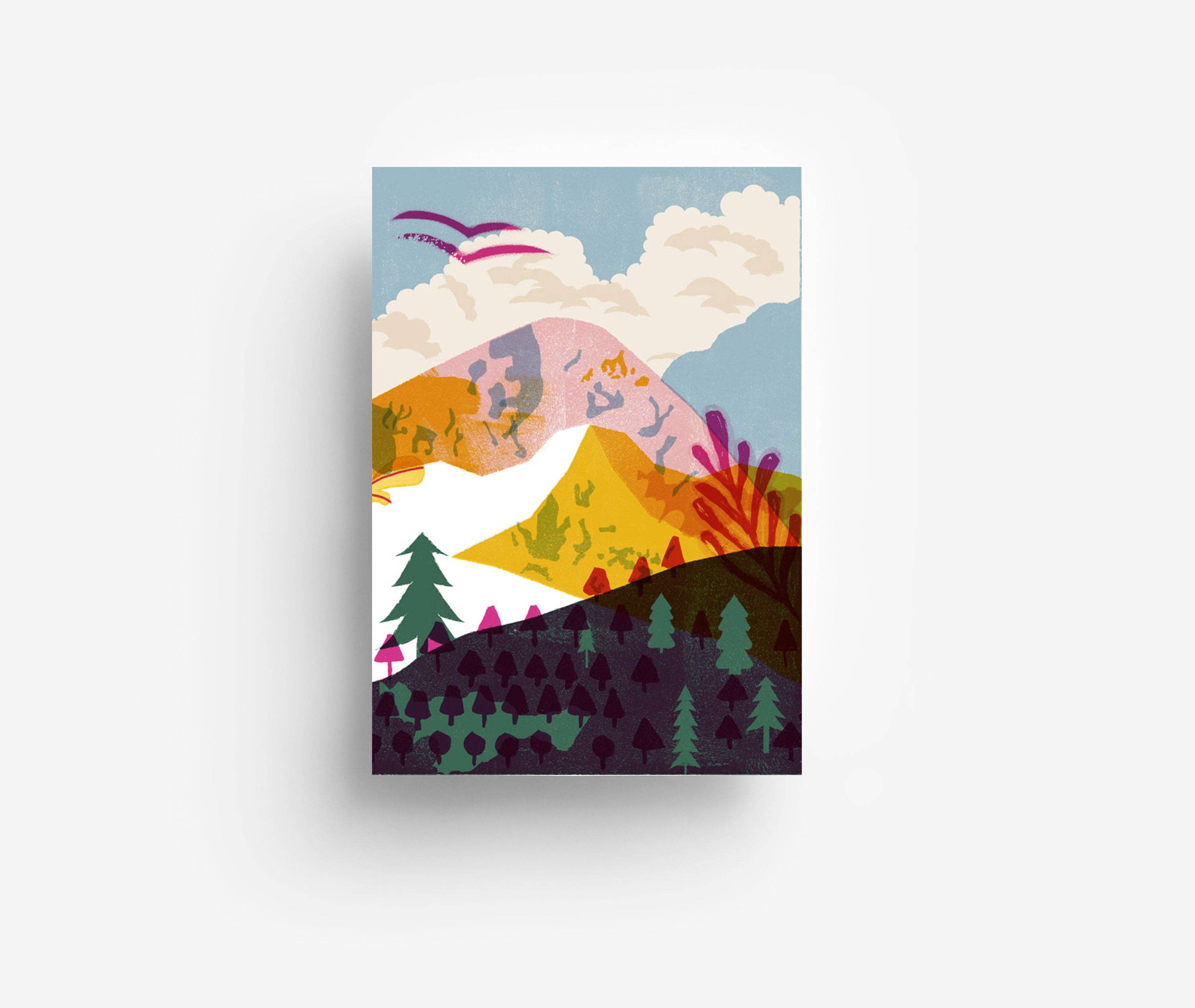 jungwiealt - Wholesale Postcard - Mountains Postcard DIN A6