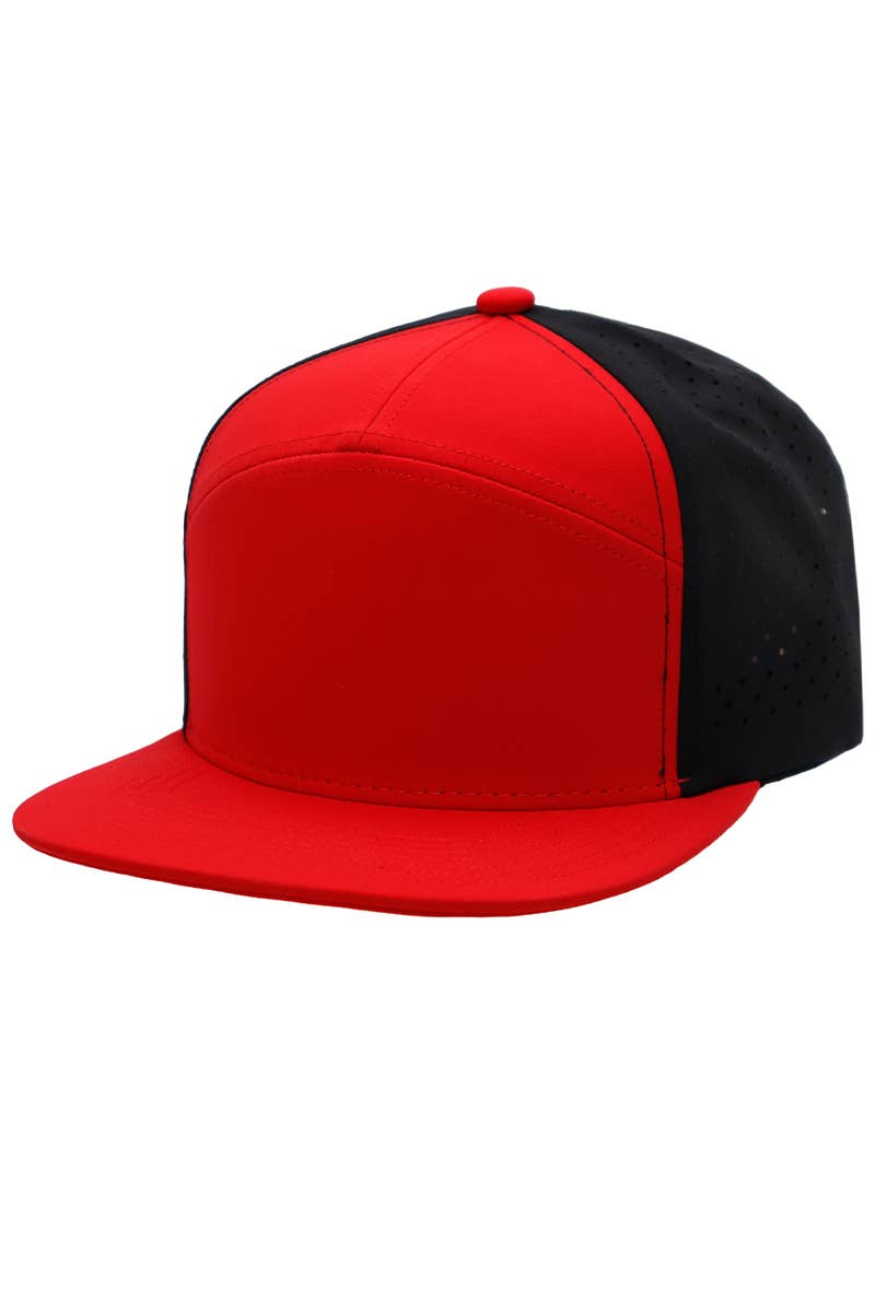 Cap Zone - Wholesale Trucker Hat - Unisex - Two Tone 7 Panel Digital Punch Perforated Snapback8