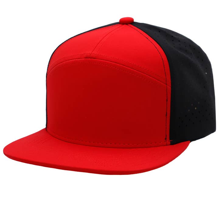 Cap Zone - Wholesale Trucker Hat - Unisex - Two Tone 7 Panel Digital Punch Perforated Snapback8