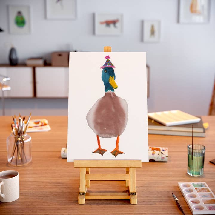 Rosie Webb illustrations - Wholesale Art Print - GP0006 Party Duck Giclée Print2
