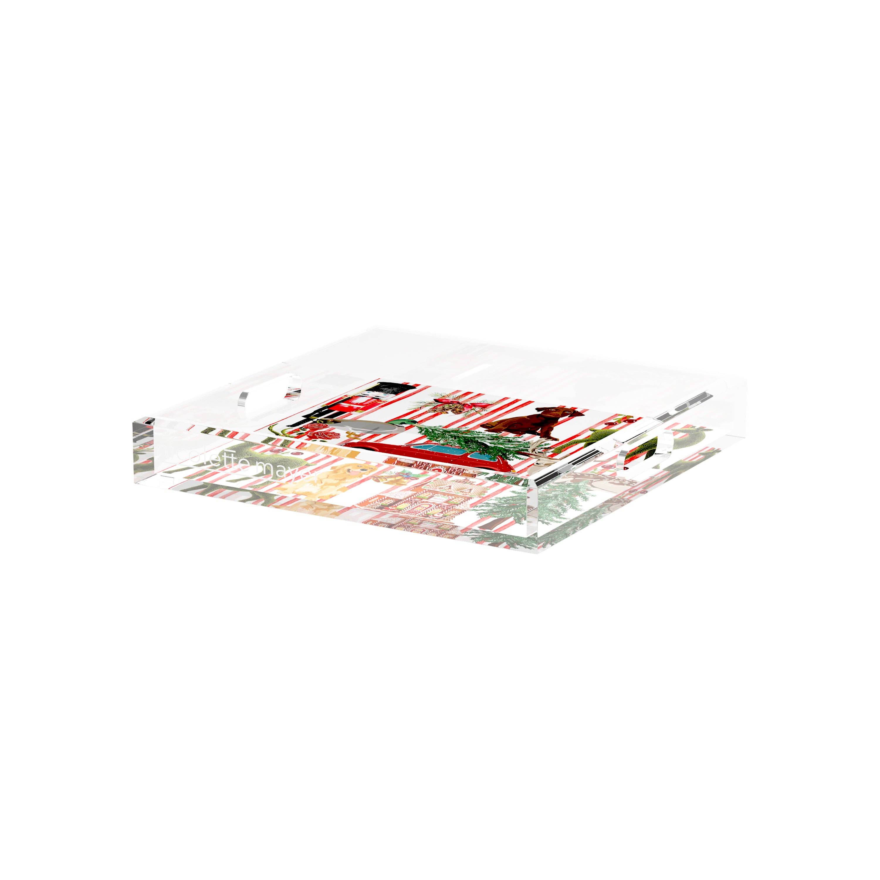 Nicolette Mayer Collection - Wholesale Decorative Tray - Ultimate Christmas Acrylic Square Decorative Tray20