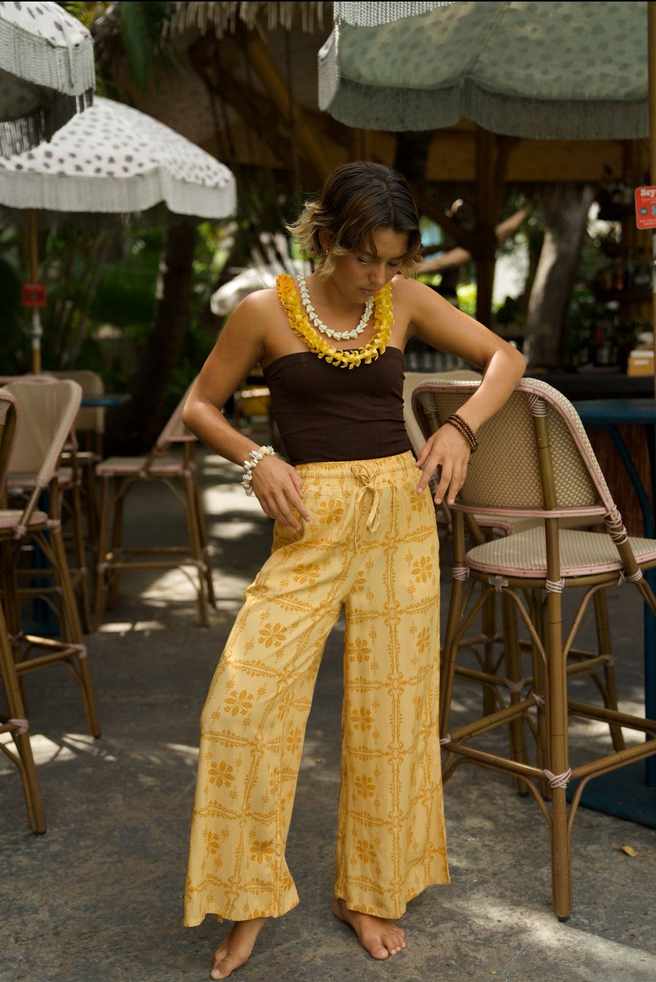 EHA Culture - Wholesale Pants - Women's - Pua Kenikeni Glow Hoa Pants3