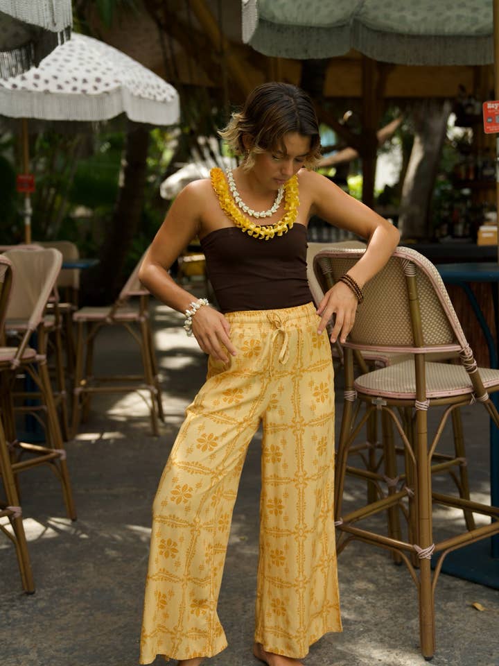 EHA Culture - Wholesale Pants - Women's - Pua Kenikeni Glow Hoa Pants3