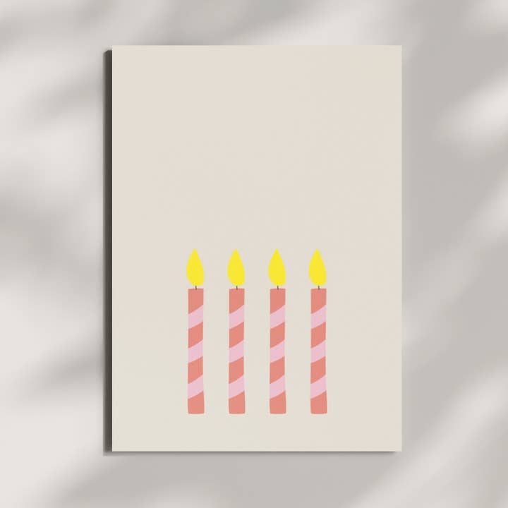 Postkort - Adventskrans med guldfolie for engroshandel hos HERR&FRAUHEMPEL