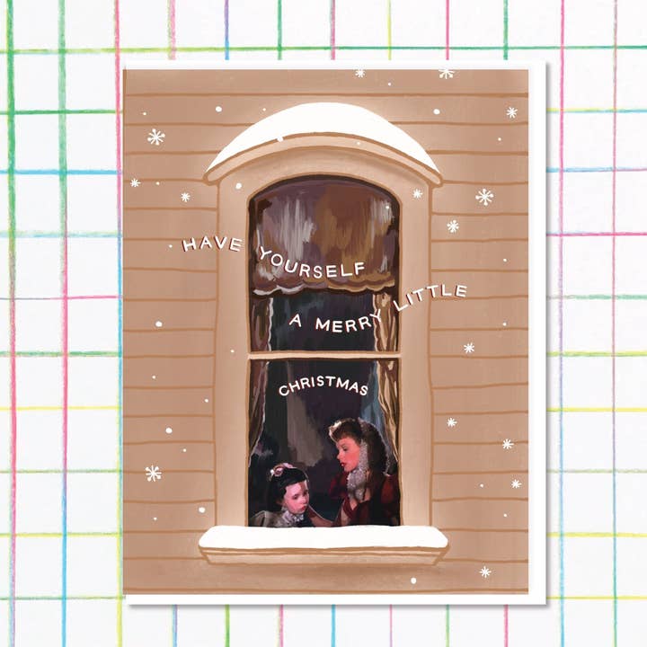 Merry Little Christmas Card for wholesale by Middle Sister Card Co.