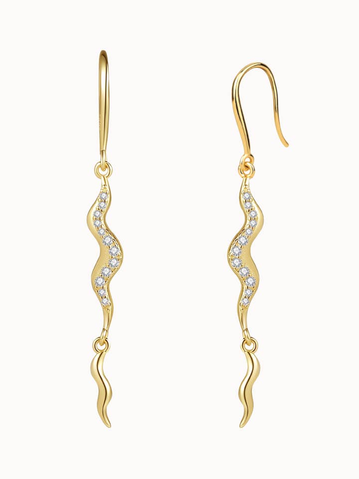 Aurora Earrings - Gold Plated for wholesale by Nava Copenhagen