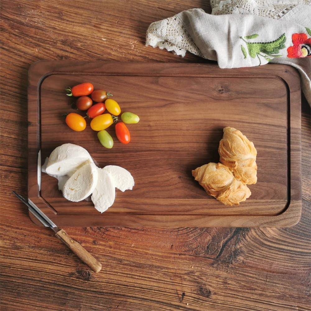 Falegnameria 2T di Tirabassi M. e L. s.n.c. - Wholesale Cutting Board - Walnut chopping board with liquid channel4