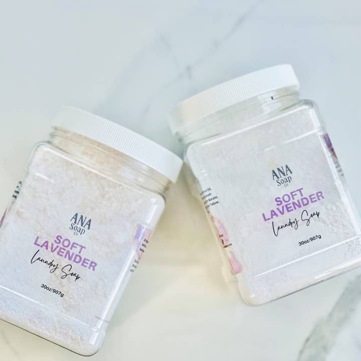 Ana Soap Company - Wholesale Laundry Detergent Powder/Pods - Soft Lavender Laundry Soap
