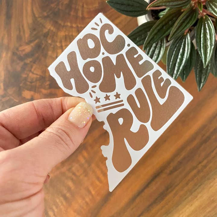 Autocolante Vinil - Autonomia de DC (Branco sobre Transparente) por atacado de Billie Claire Illustration (Handmade)