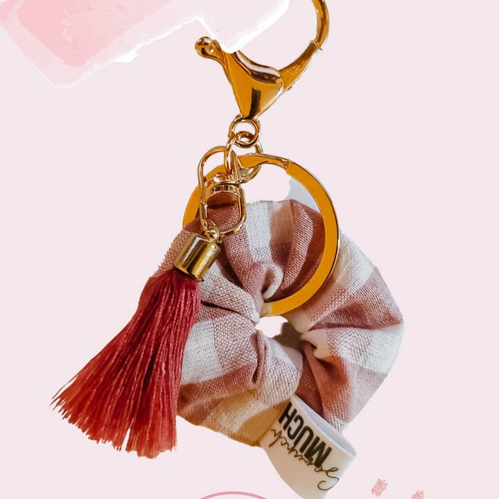 Scrunch Much – Engroshandel Nøglering - Dame – Nøgleringe - Mini Scrunchie nøglering