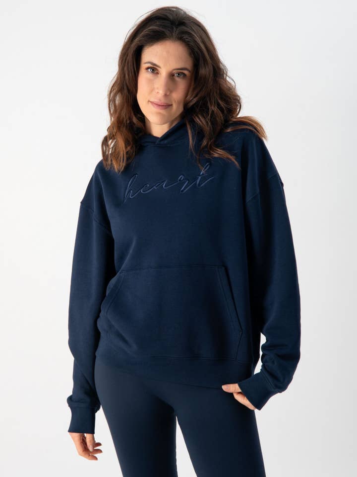 Felpa Donna con Cappuccio – Luna Night Blue | Heart and Soul for wholesale by HEART and SOUL