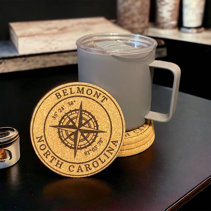 City cork Coaster for wholesale by Carolina Sun at Dawn