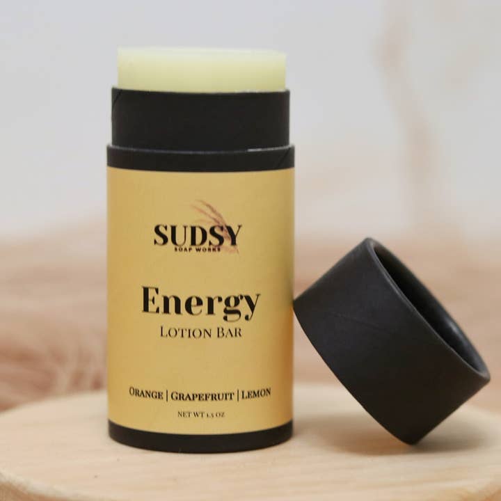 Sudsy Soap Works LLC - Wholesale Solid Lotion - Energy Lotion Bar