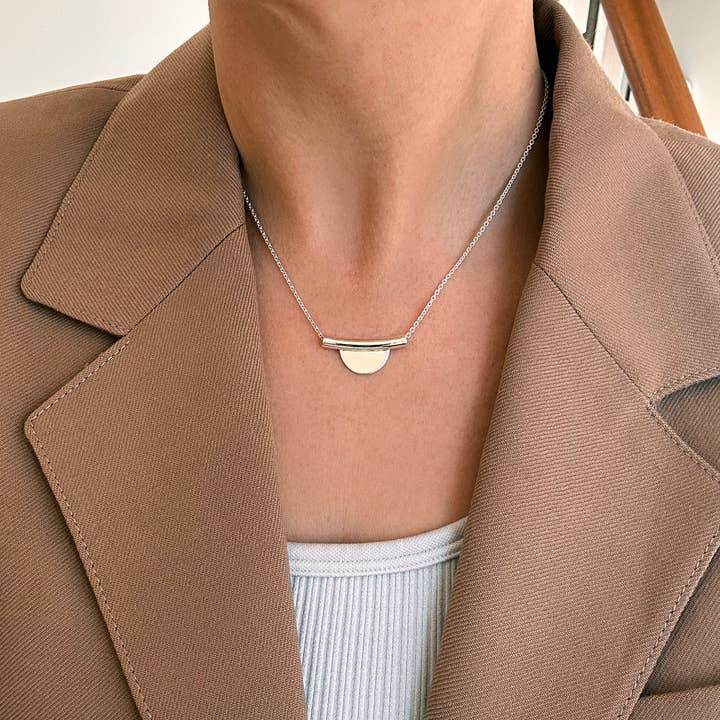 Love Lori Michelle Jewelry - Wholesale Pendant/Charm Necklace - Horizon Geometric Statement Necklace5