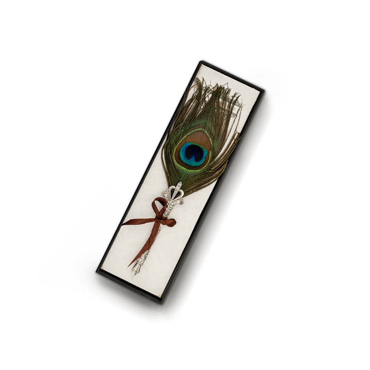 Enkel fjäderpenna i en låda - Påfågel för wholesale av Mad Witch Ltd