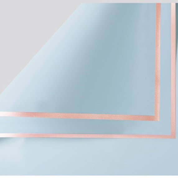 Elegant Design Supply – papel de embrulho por atacado – Papel de Presente Impermeável com Flores e Borda Dourada (20 Folhas por Pacote)28