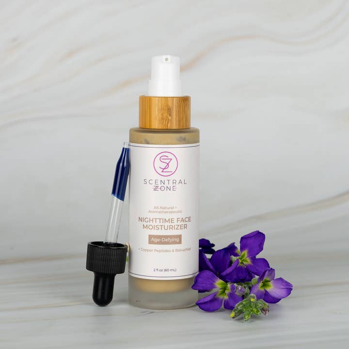 Age-Defying Nighttime Face Moisturizer for wholesale by Scentral Zone Clean Beauty