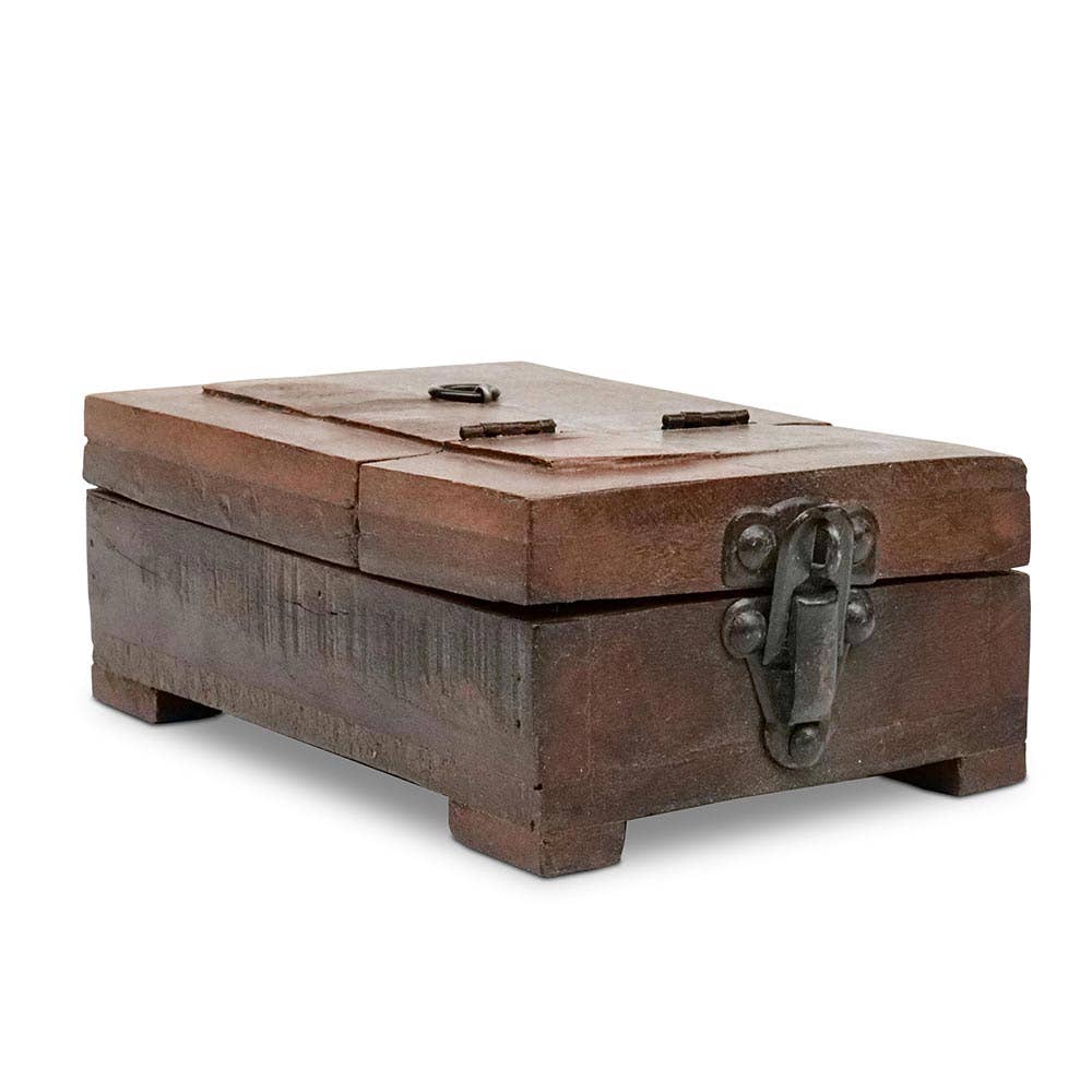 Nature and Style Wohnkultur Import GmbH – Caixa decorativa por atacado – Caixa de barbeiro com espelho dobrável e compartimento interno1