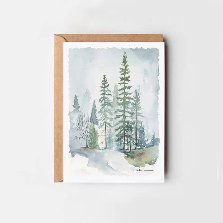 Shepards Trees Greeting Card for wholesale by Creative Leaf