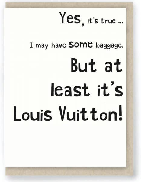 Hit and Run Greetings - Wholesale Love Card - 503:  Baggage ... Funny Marriage / Funny Relationship0