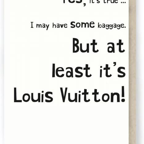 Hit and Run Greetings - Wholesale Love Card - 503: Baggage ... Funny Marriage / Funny Relationship