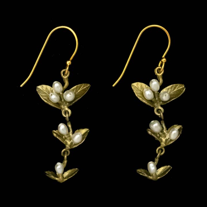 Spring Vine Wire Drop Earrings for wholesale by Michael Michaud