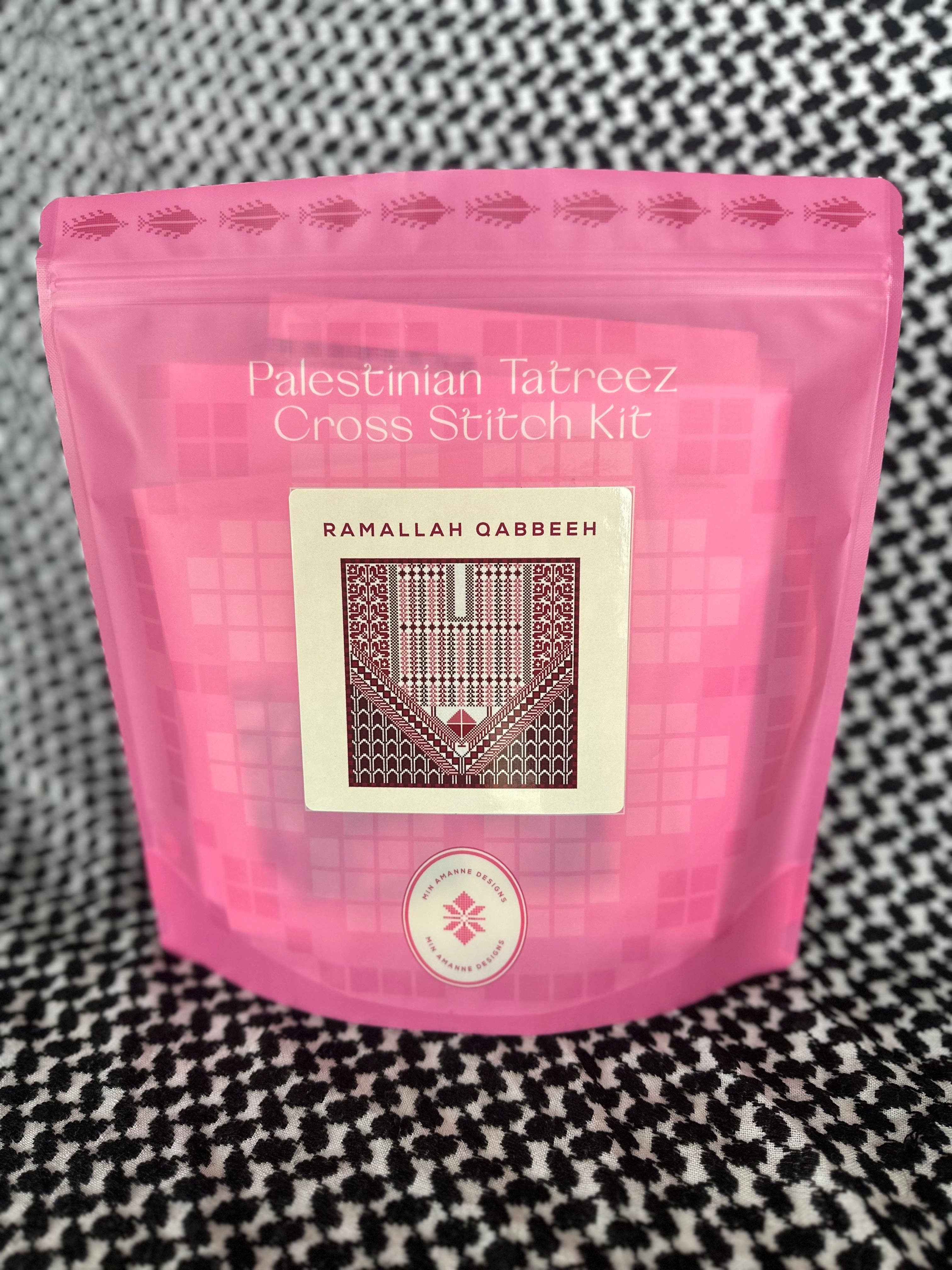 Min Amanne Tatreez Designs - Wholesale Embroidery/Cross Stitch Supplies - Ramallah Qabbeh Tatreez Kit0