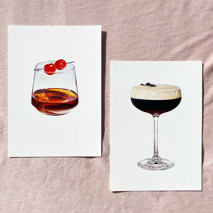 Julia Ockert - Wholesale Art print - Espresso Martini Cocktail Art Print8