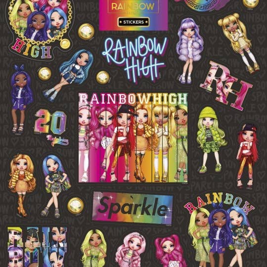 Fiestora – Engroshandel Klistermærke – Store Klistermærker Rainbow Monster High 156 x 250 mm
