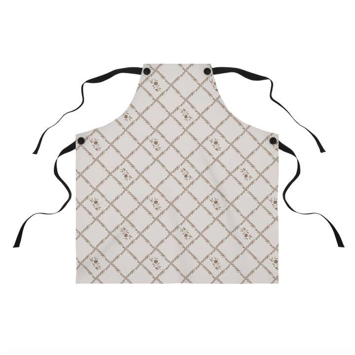 Quiltet rosenforklæde for engroshandel hos Fox & Willow Design Studio