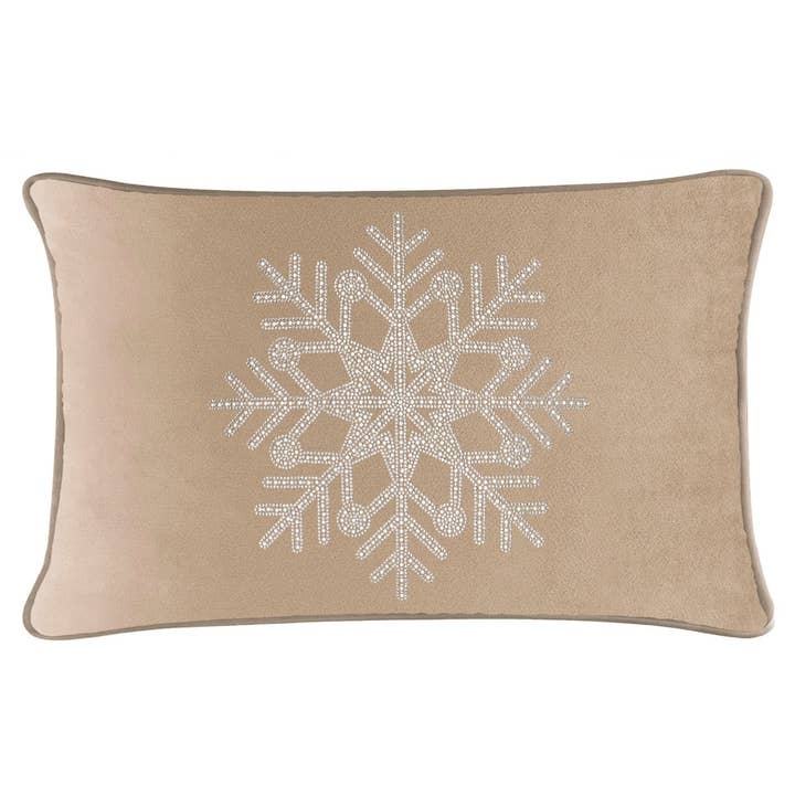 Sparkles Home - Wholesale Throw/Decorative Pillow - Rhinestone Snowflake Pillow5