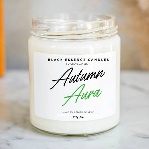 Aura otoñal para venta al por mayor de Black Essence Candles