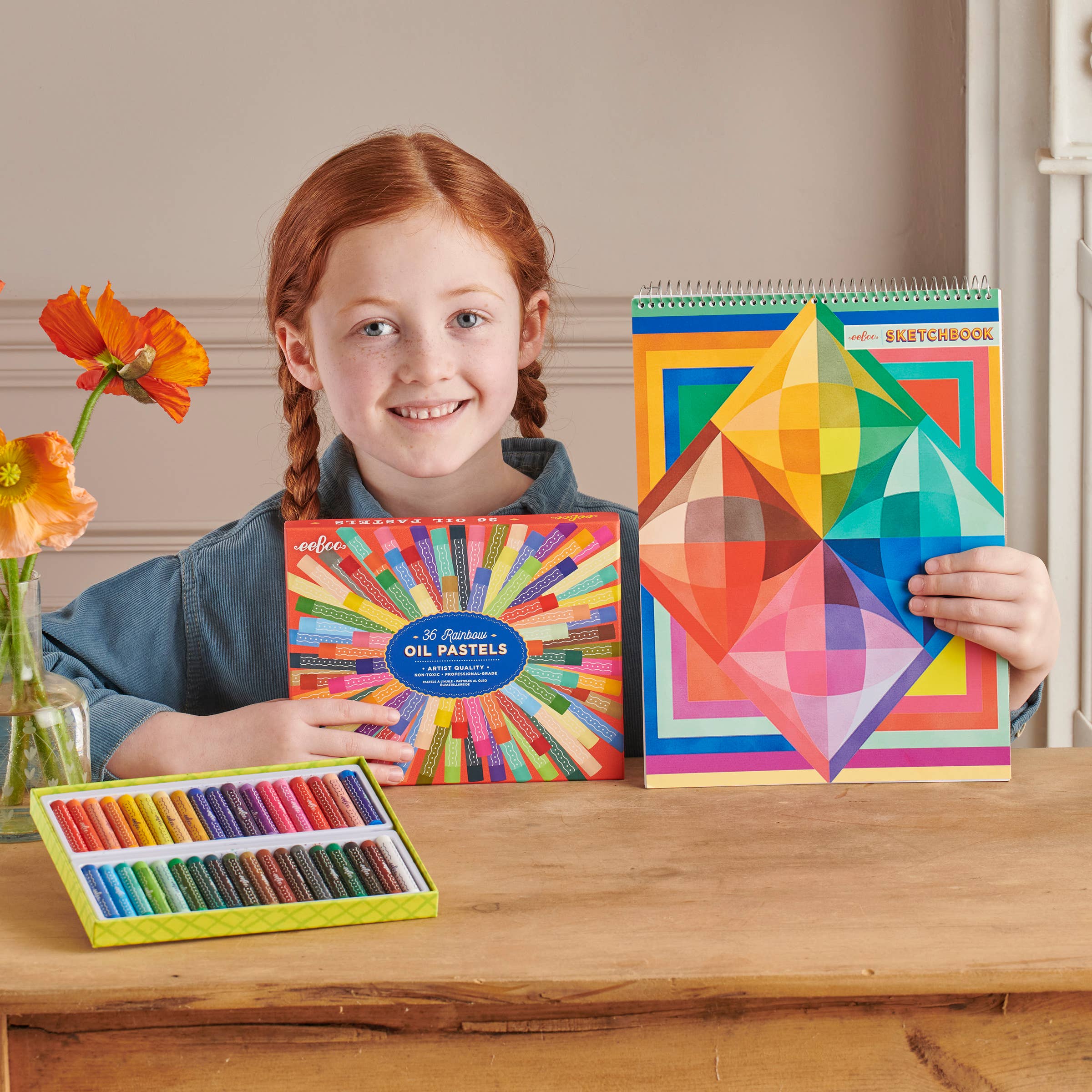 eeBoo - Wholesale Pastels - Rainbow 36 Oil Pastels3