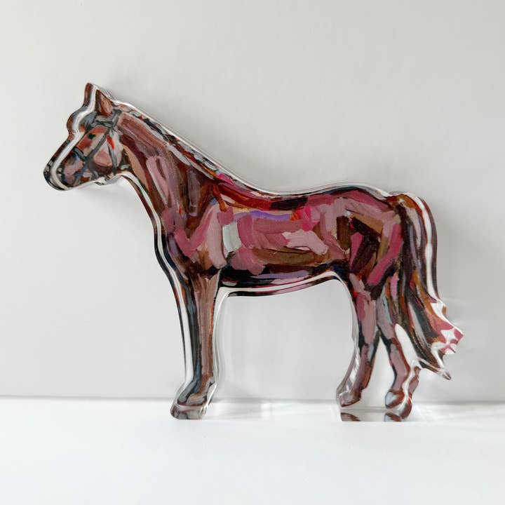 Chelsea McShane Art - Wholesale Decorative Tabletop Object - "Rose in the Dust" acyrlic0