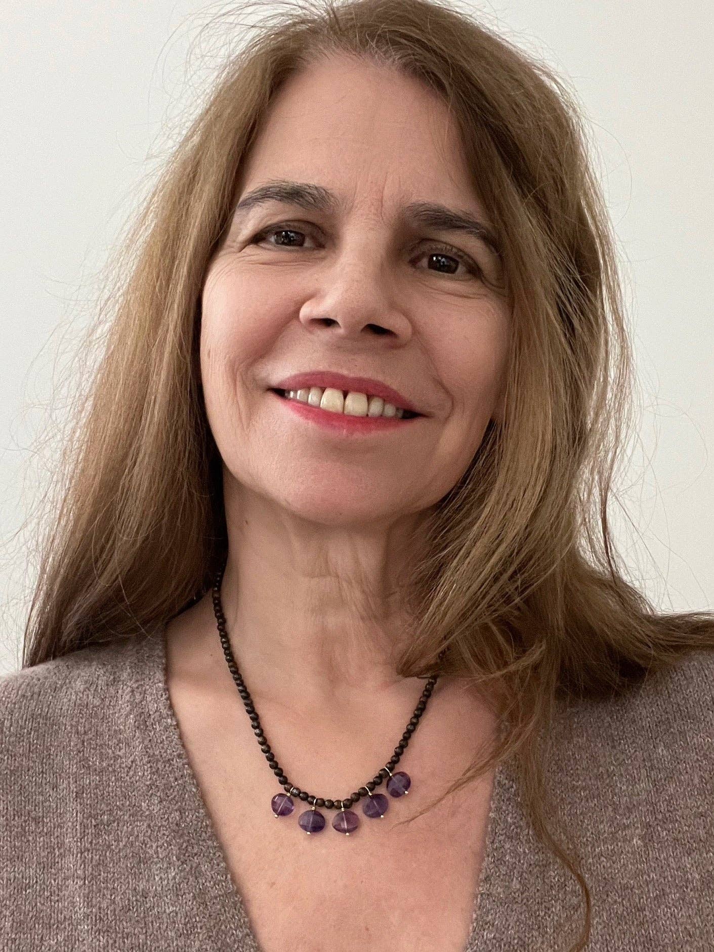 Sandrine France Studio - Wholesale Beaded/Pearl Necklace - Amethyst Necklace1