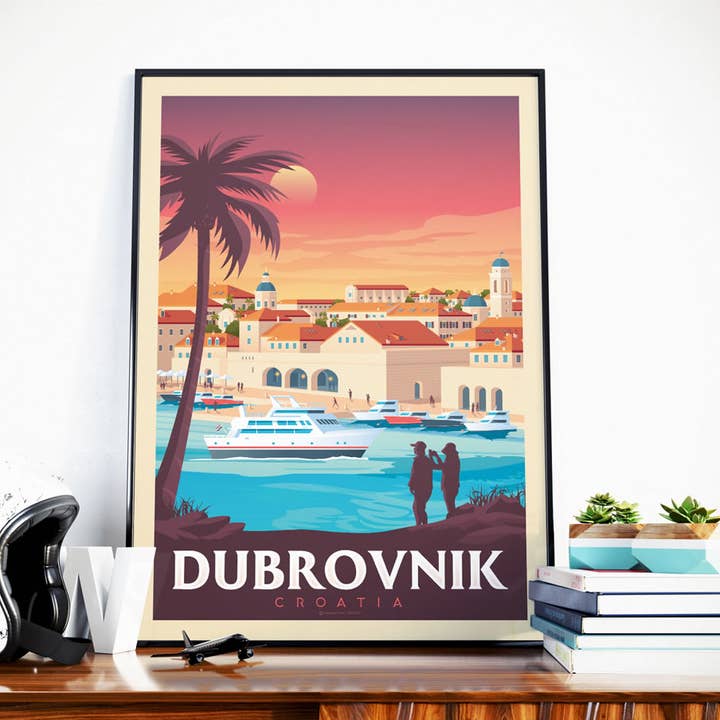 Dubrovnik - Croatia travel poster for wholesale by Olahoop Travel Posters