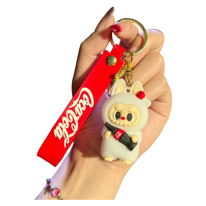 Auraquise - Wholesale Keychain - Kids - Monster Cola Shape Silicone Keychain Various Character1