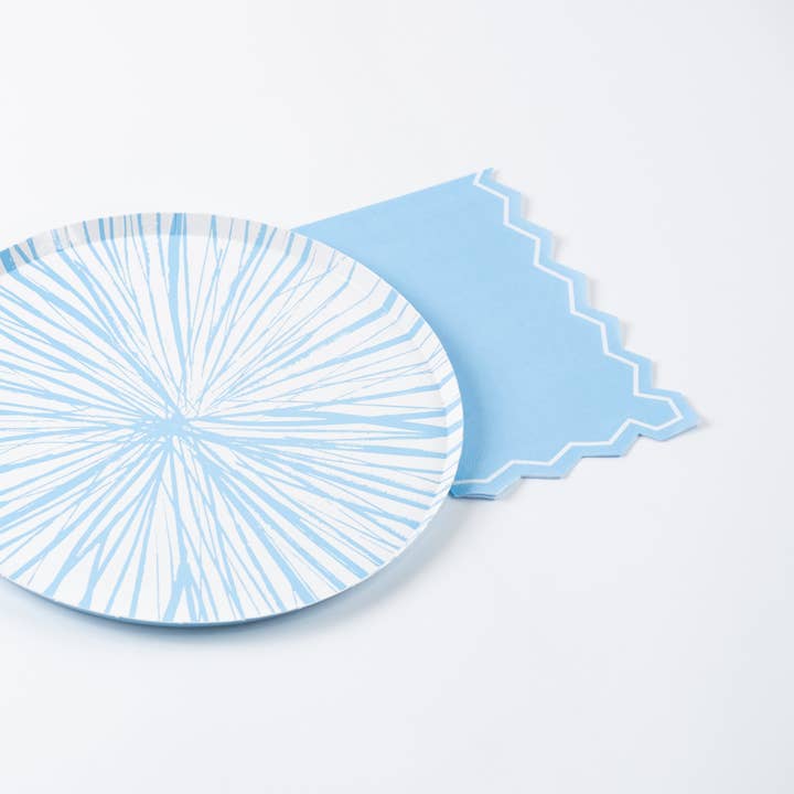 Gatherings by Curated Paperie - Wholesale Disposable Napkin - MCL25-GT14- Light Blue Celebration Chic Guest Towels2