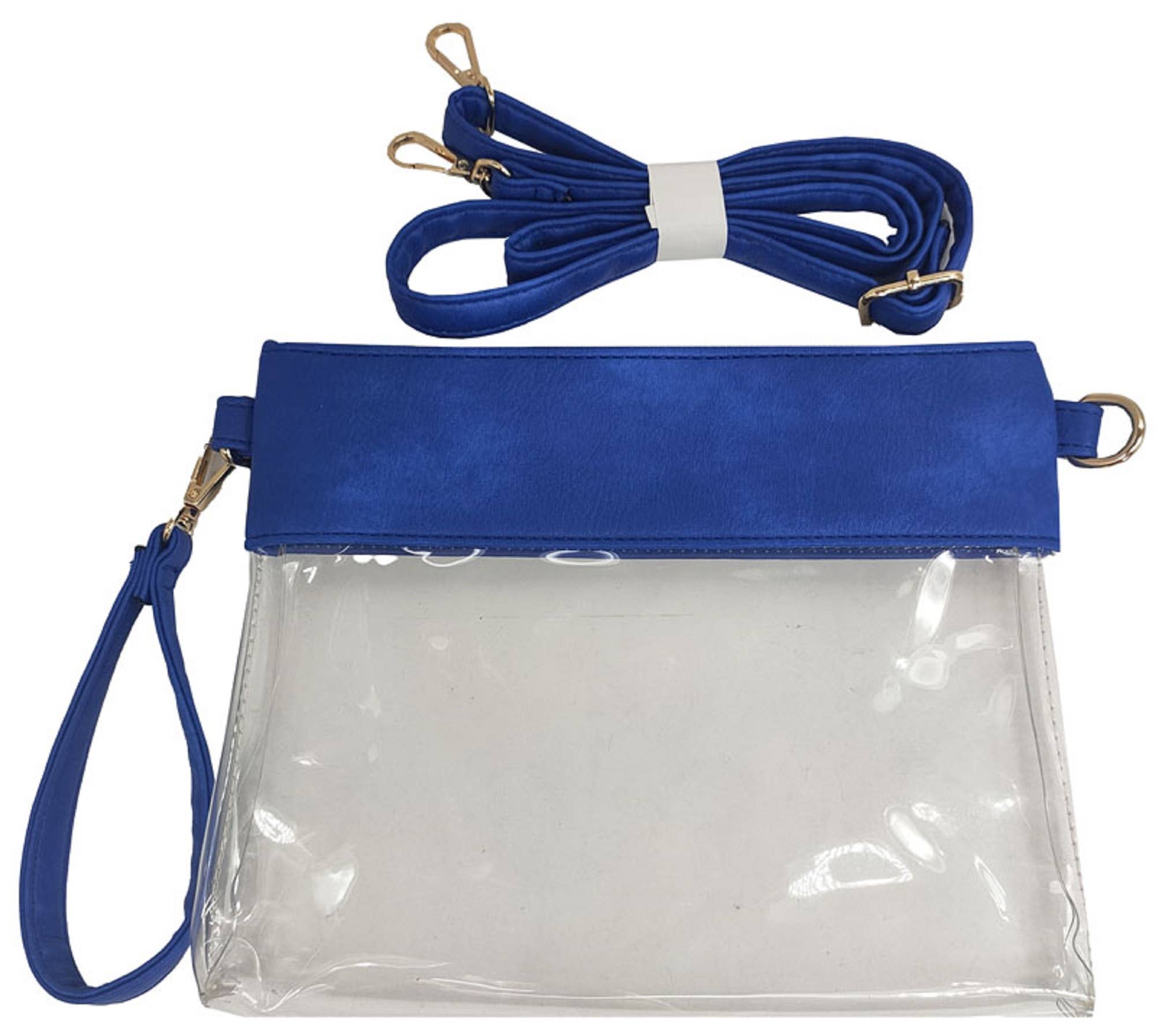 MiMi Wholesale - Wholesale Crossbody Bag - Women's - AD200T Game Day Clear Crossbody Bag/Clutch20