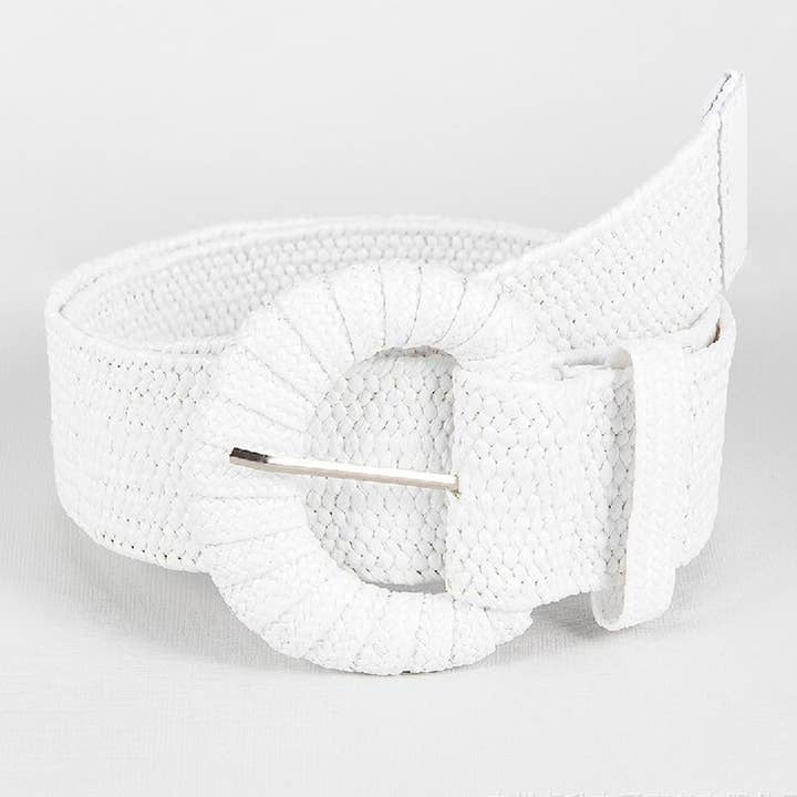 ACCITY - Wholesale Belt - Women's - RETRO ELASTIC BELT WITH BRAIDED BUCKLE_CWABE04403