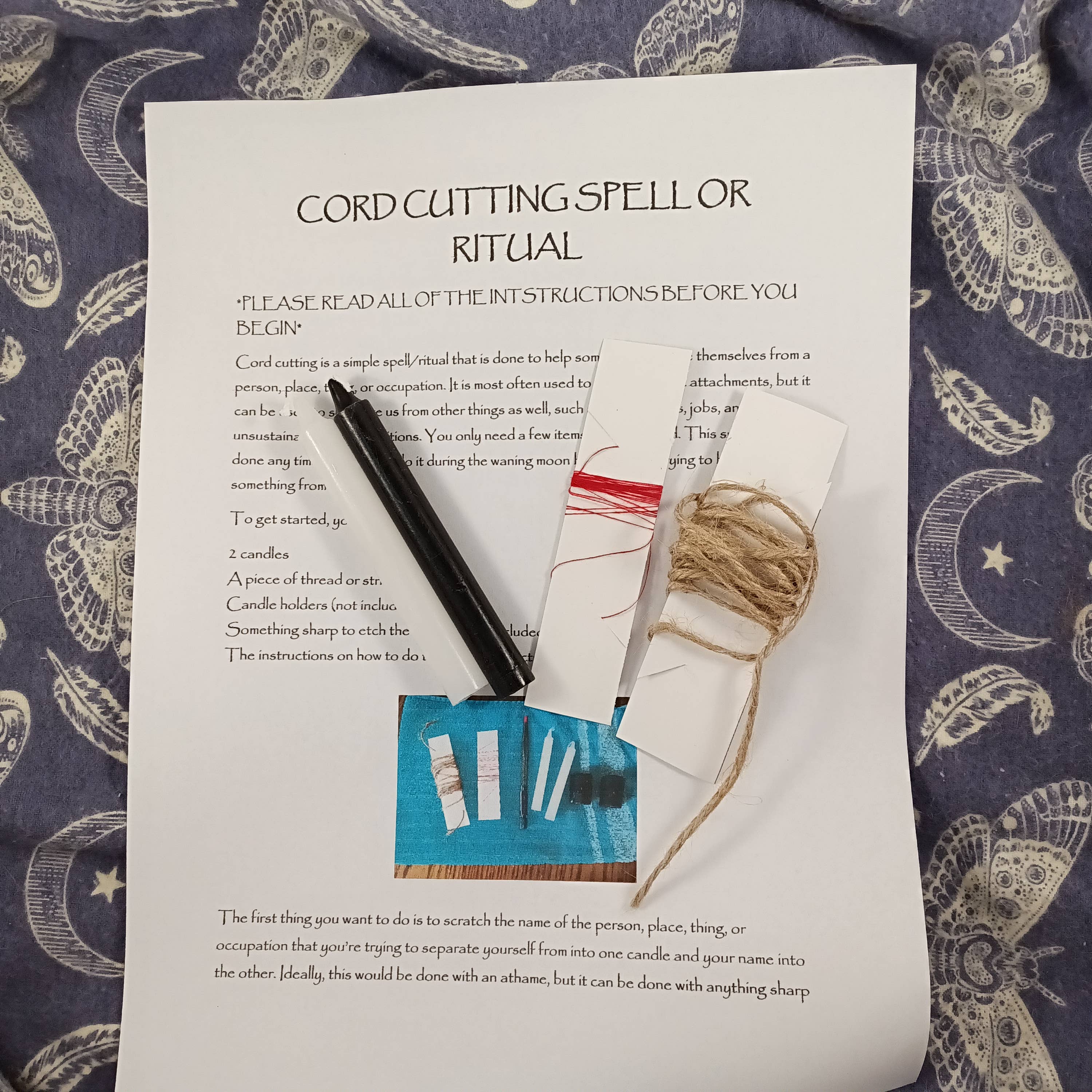 The Avidity Witch - Wholesale Meditation Supplies - Cord Cutting Ritual Spell Kit4