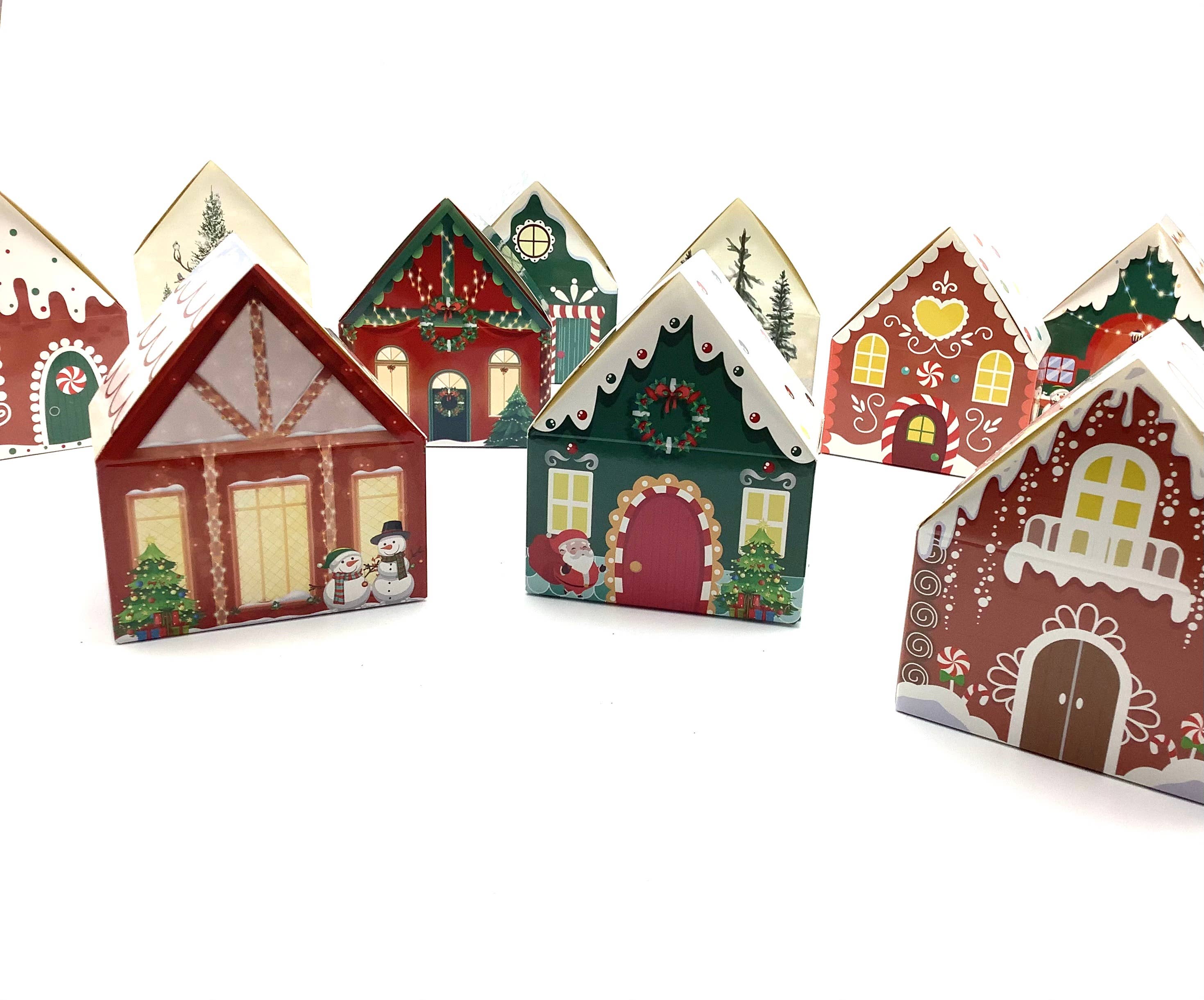 All Little Cute Things - Vente Sachets de thé - Boîte à thé Village de Noël avec assortiments de sachets de thé saisonniers3