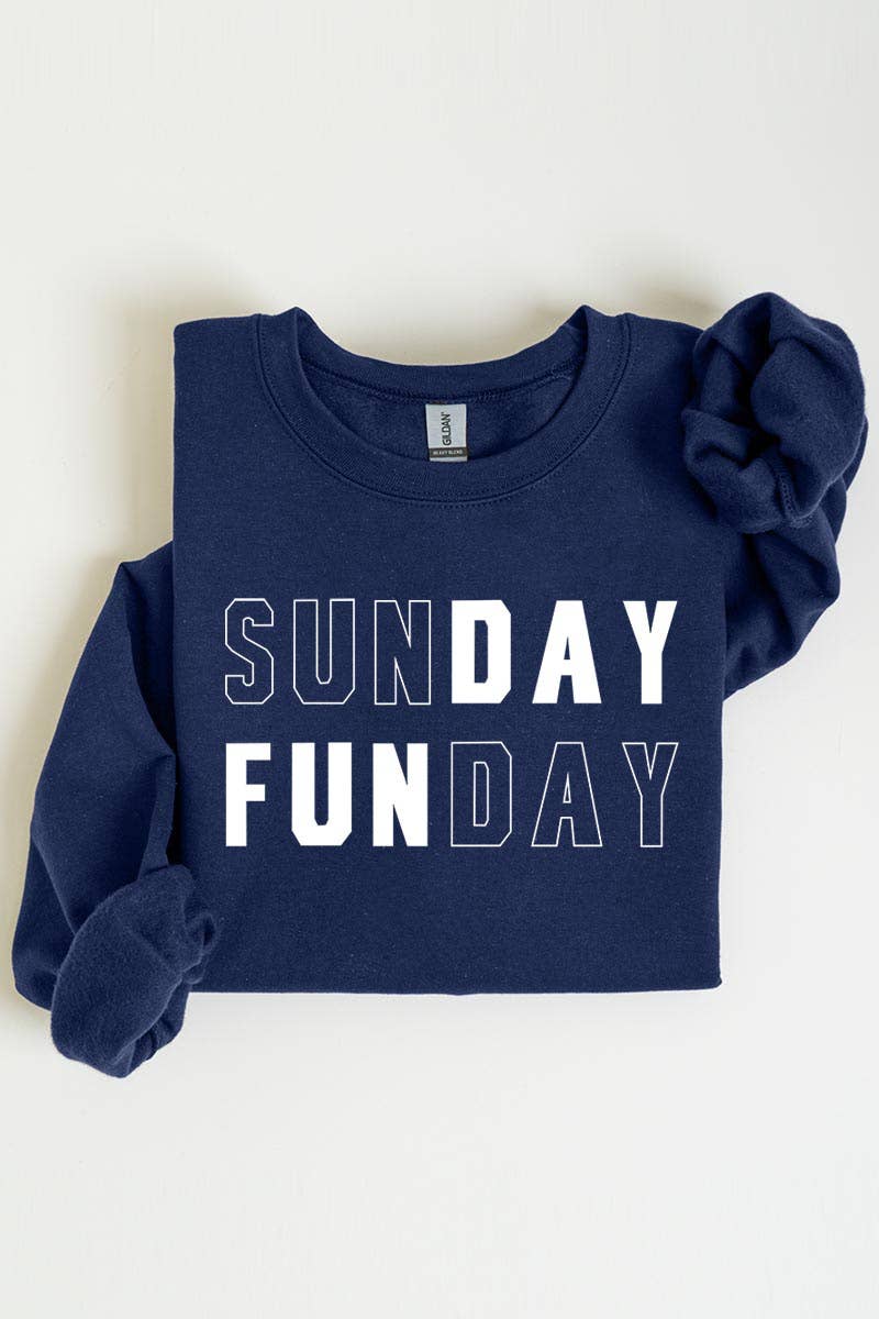 COLORBEAR - Vente Sweat-shirt à imprimés – femme - Chandails en molleton à motif graphique Sunday Funday13