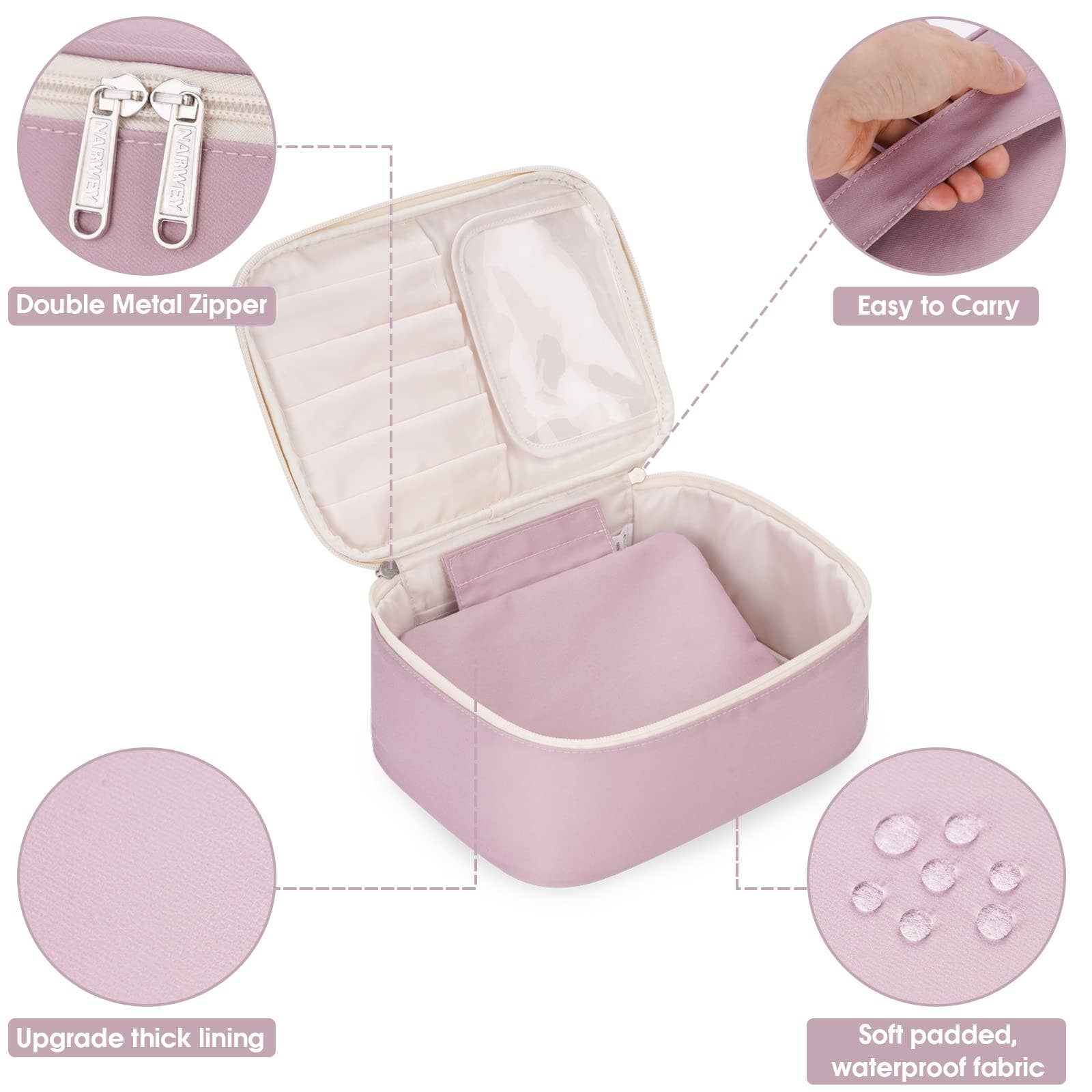 wandf - Vente Trousses de maquillage/cosmétique - Trousse à cosmétiques Narwey NW5122, trousse de maquillage de voyage17