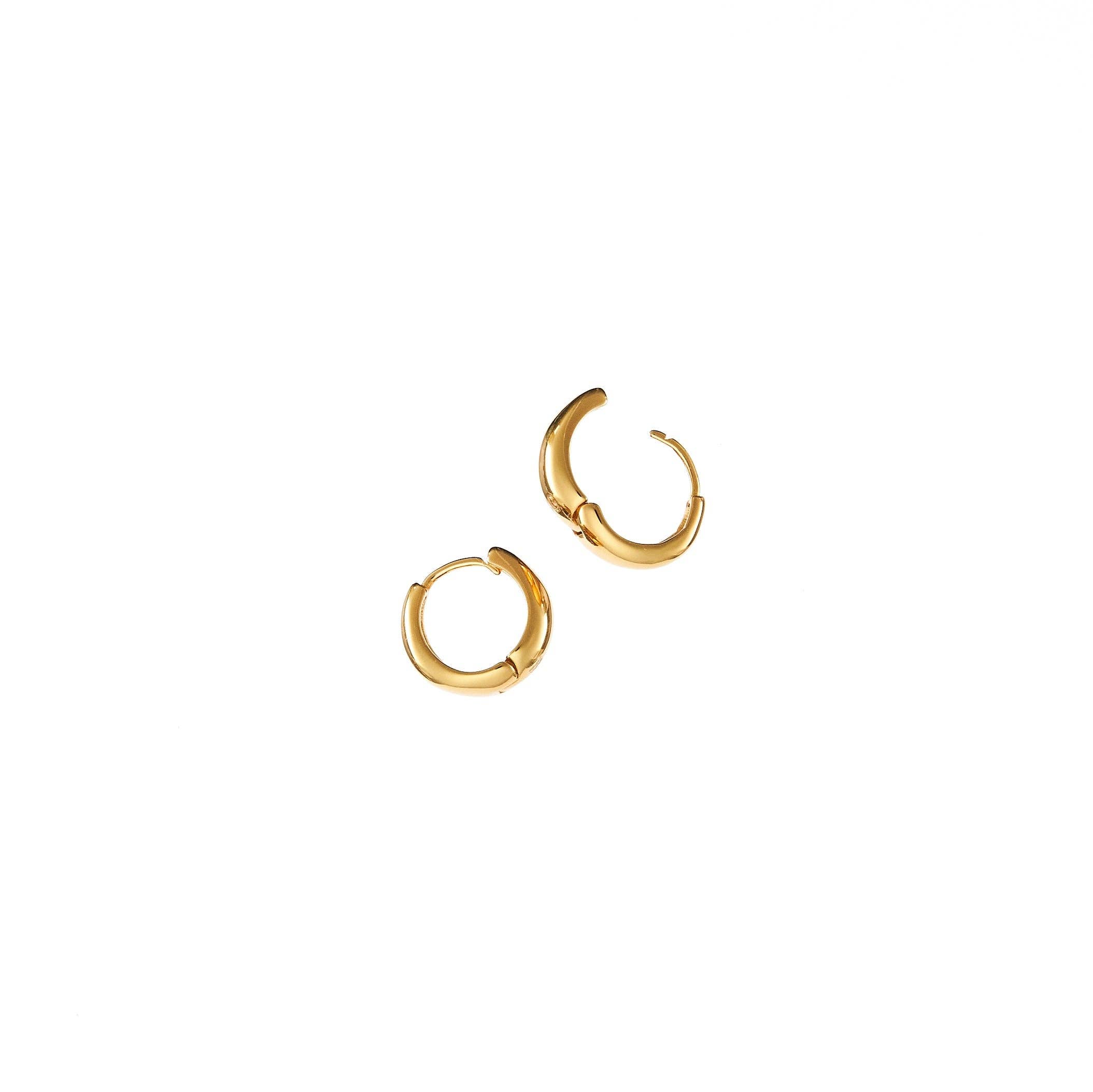 Brenda Grands Jewelry - Vendita all'ingrosso Orecchini a cerchietto - Orecchini a cerchio Zenith 13mm in oro 18K4