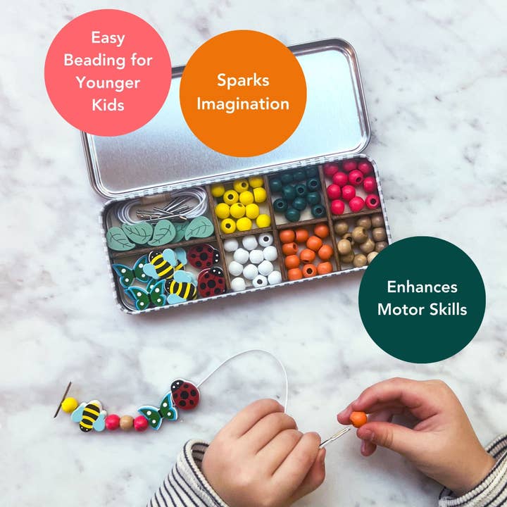 Cotton Twist (WE PREPAY ALL US DUTIES) – wholesale DIY Jewellery – Child – Minibeast Bracelet Bead Kit5